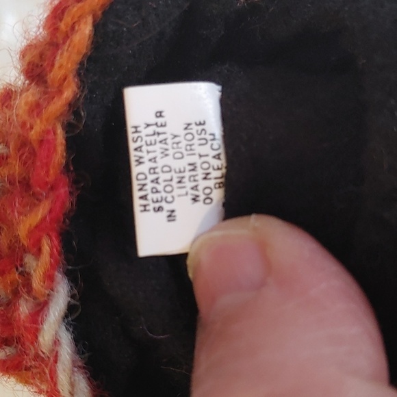 NEW Origins 100% Wool Multicoloured Bohemian Lined Mittens - Picture 7 of 7